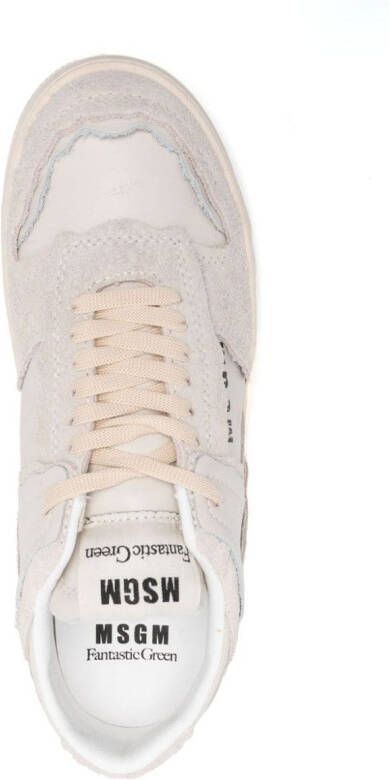 MSGM Sneakers met logoprint Beige