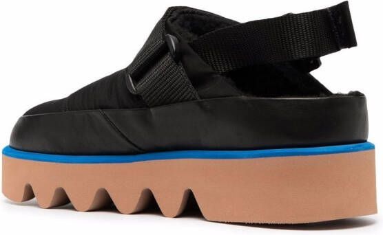 MSGM Muiltjes met plateauzool Zwart