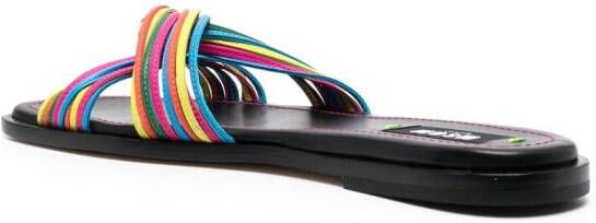 MSGM Slippers met meerdere bandjes Geel
