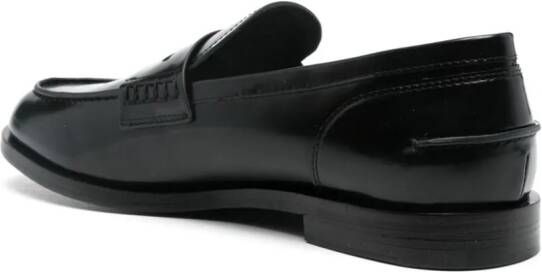 MSGM Leren loafers Zwart