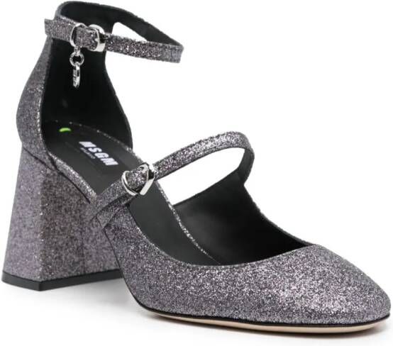 MSGM Pumps met glitters Zilver