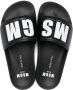 MSGM Slippers met logoprint Zwart - Thumbnail 4