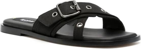 MSGM Slippers met ringlets Zwart