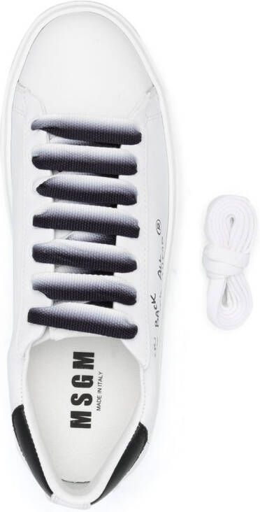 MSGM Leren sneakers Wit