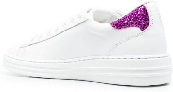 MSGM Sneakers met contrasterende hak Wit