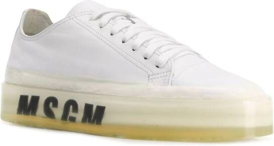 MSGM Sneakers met oversized zool Wit