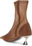 Mugler Fang 55mm laarzen met mesh Bruin - Thumbnail 3