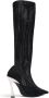 Mugler Fang 95 mesh laarzen Zwart - Thumbnail 3
