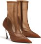 Mugler Fang 95 mesh laarzen Bruin - Thumbnail 2