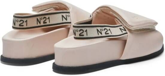 Nº21 Gewatteerde sandalen Beige