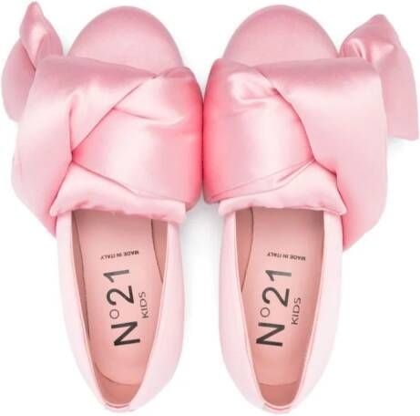 Nº21 Kids Ballerina's met strikdetail Roze