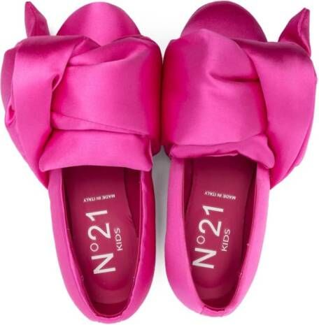 Nº21 Kids Ballerina's met strikdetail Roze