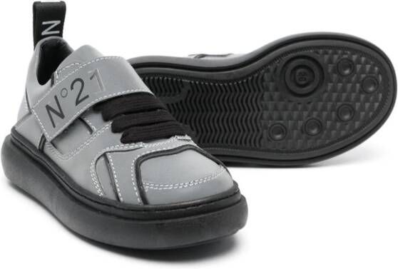 Nº21 Kids Leren sneakers Grijs