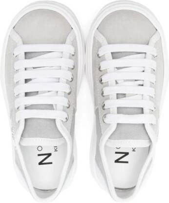 Nº21 Kids Sneakers met logopatch Grijs