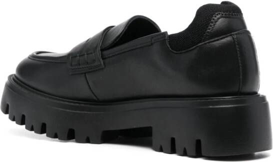 Nº21 Leren loafers Zwart