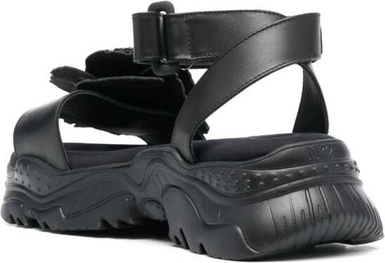 Nº21 Leren sandalen Zwart