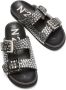 Nº21 Slippers verfraaid met kristallen Zwart - Thumbnail 4