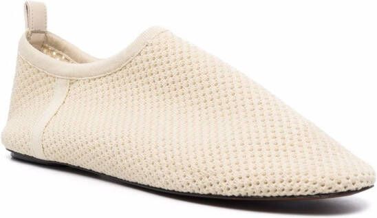 Nanushka Loafers met mesh Beige