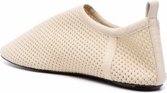 Nanushka Loafers met mesh Beige