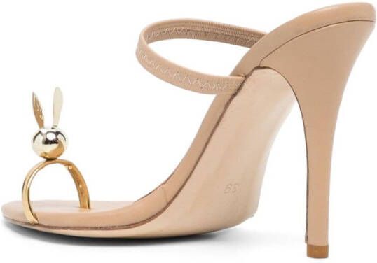 Natasha Zinko Leren sandalen Beige