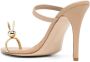 Natasha Zinko Leren sandalen Beige - Thumbnail 3