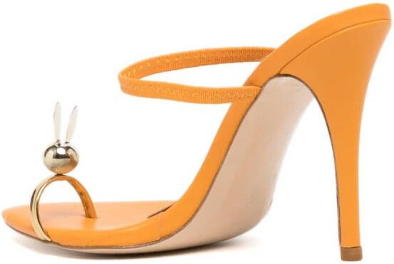 Natasha Zinko Leren sandalen Oranje