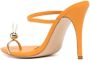 Natasha Zinko Leren sandalen Oranje - Thumbnail 3