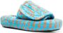 Natasha Zinko Happy slippers met klittenband Blauw - Thumbnail 2