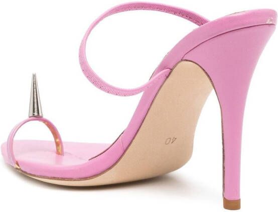 Natasha Zinko Sandalen met spikes Roze