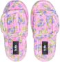 Natasha Zinko Slippers met geborduurde bloemen Roze - Thumbnail 4