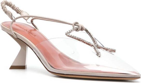 Nensi Dojaka Pumps verfraaid met kristal Beige