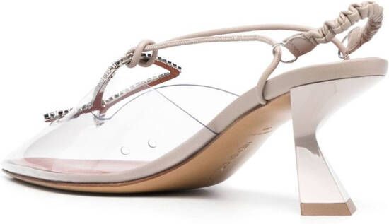 Nensi Dojaka Pumps verfraaid met kristal Beige