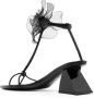 Nensi Dojaka Sandalen met bloemdetail Zwart - Thumbnail 3
