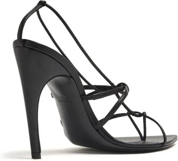 Nensi Dojaka Sandalen met puntige neus Zwart