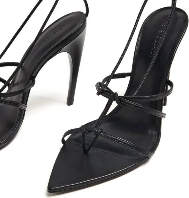 Nensi Dojaka Sandalen met puntige neus Zwart