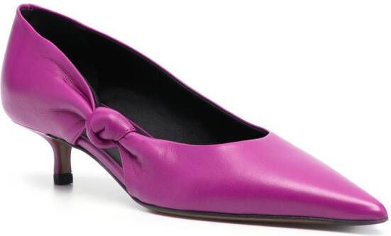 NEOUS Pumps met geknoopt detail Paars