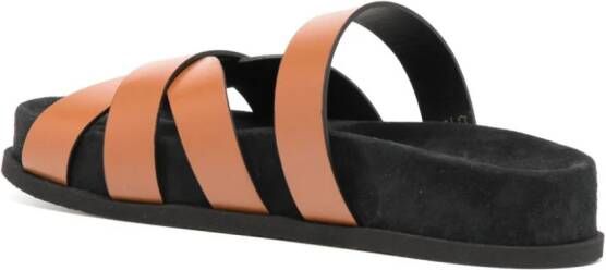 NEOUS Leren sandalen met bandjes Bruin