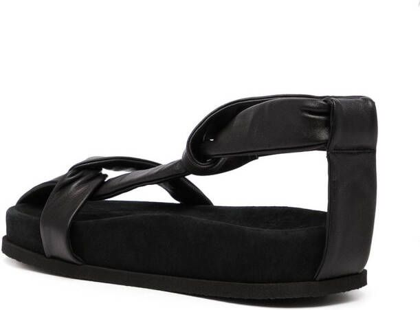 NEOUS Sandalen met gekruiste bandjes Zwart