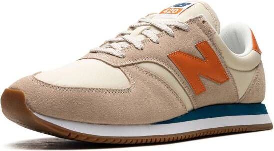New Balance "420v2 Beige Orange suède sneakers"