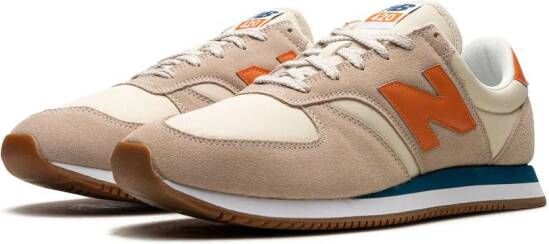 New Balance "420v2 Beige Orange suède sneakers"