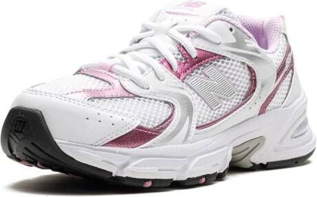 New Balance Kids 530 "White Pink Sugar" sneakers Wit