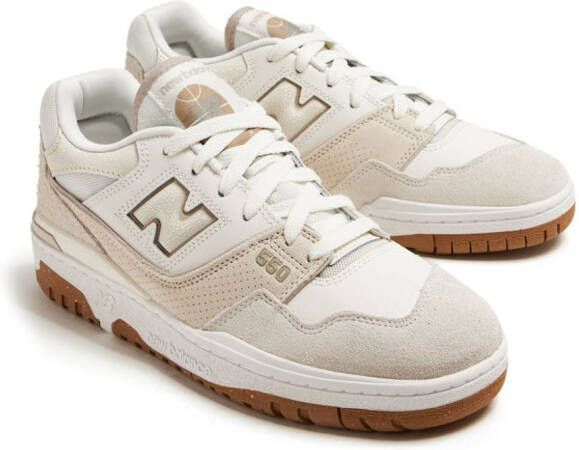 New Balance 550 leren sneakers met vlakken Beige