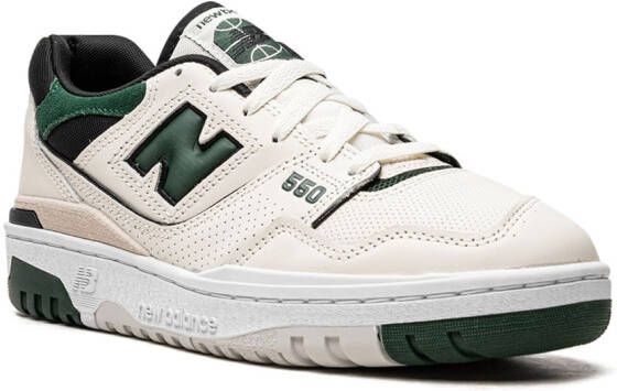 New Balance "550 Sea Salt Pine Green sneakers" Wit