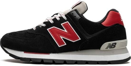New Balance "574 Black Red sneakers" Zwart