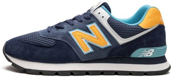 New Balance 574 "Blue Yellow" sneakers Blauw