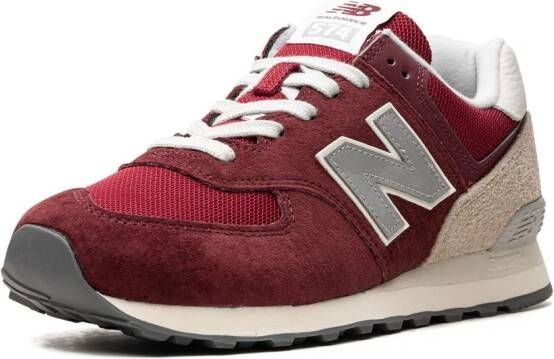 New Balance 574 suède sneakers Rood
