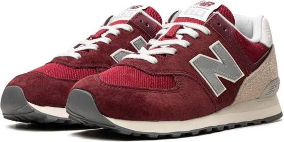 New Balance 574 suède sneakers Rood