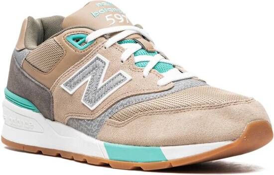 New Balance "597 Beach Sand Teal sneakers" Beige