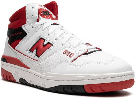 New Balance "650 White Red sneakers" Wit