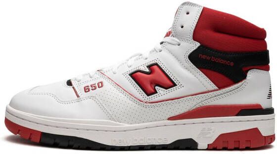 New Balance "650 White Red sneakers" Wit